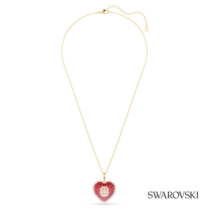 Swarovski Idyllia pendant, Mixed cuts, Heart, Pink, 18K – item 5742958 image 2