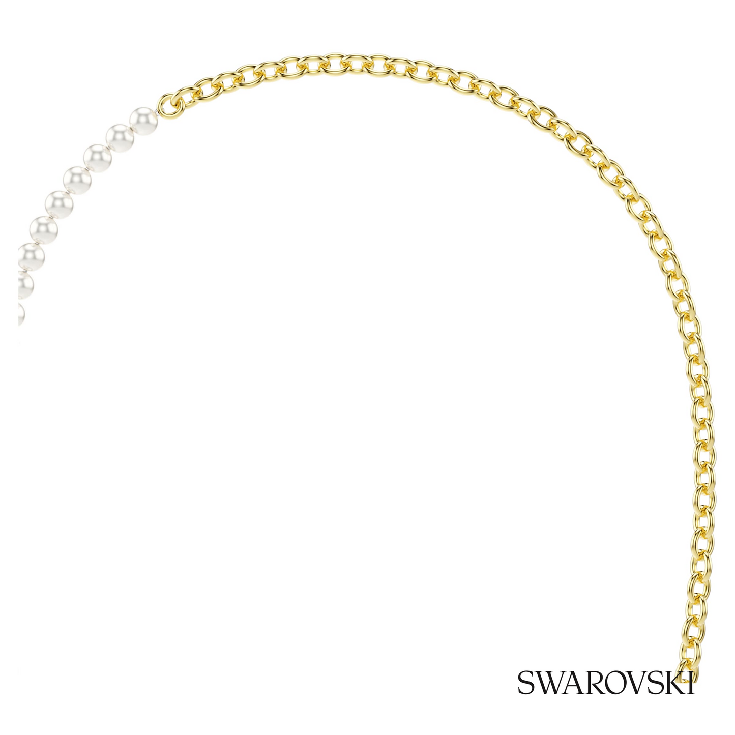 Swarovski Idyllia necklace, Crystal pearl, White, 18K gold – item 5742961 image 2
