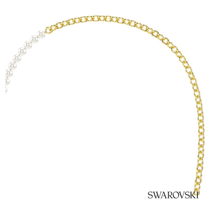 Swarovski Idyllia necklace, Crystal pearl, White, 18K gold – item 5742961 image 2