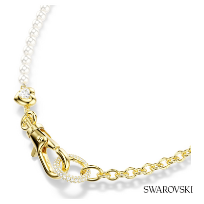 Swarovski Idyllia necklace, Crystal pearl, White, 18K gold – item 5742961 image 4