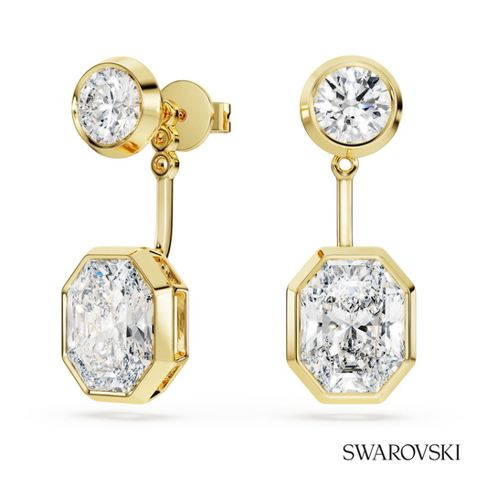 Octagon earring jackets, Lab-grown diamonds 7.70 ct tw, Mixed shapes, 18K yellow gold – item 5743356