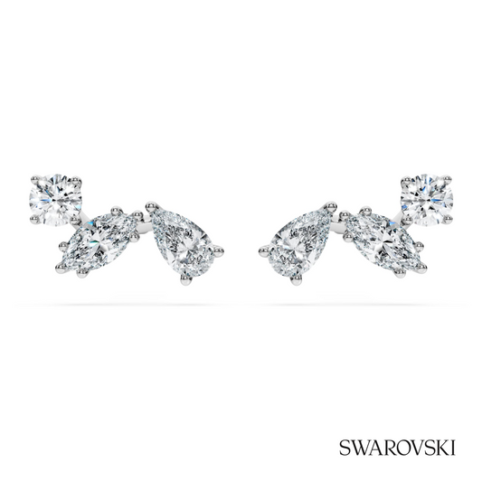 Galaxy stud earrings, Lab-grown diamonds 0.5 ct tw, Mixed shapes, Sterling silver – item 5743357