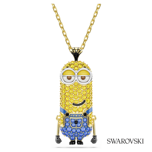 Minions Kevin pendant, Pave, Multicolored, 18K gold finish – item 5743384