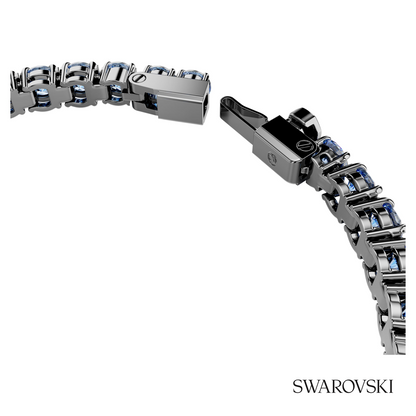 Swarovski Matrix Tennis bracelet, Round cut, Blue – item 5743438 image 3