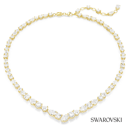 Swarovski Mesmera necklace, Mixed cuts, White, 18K gold – item 5743826