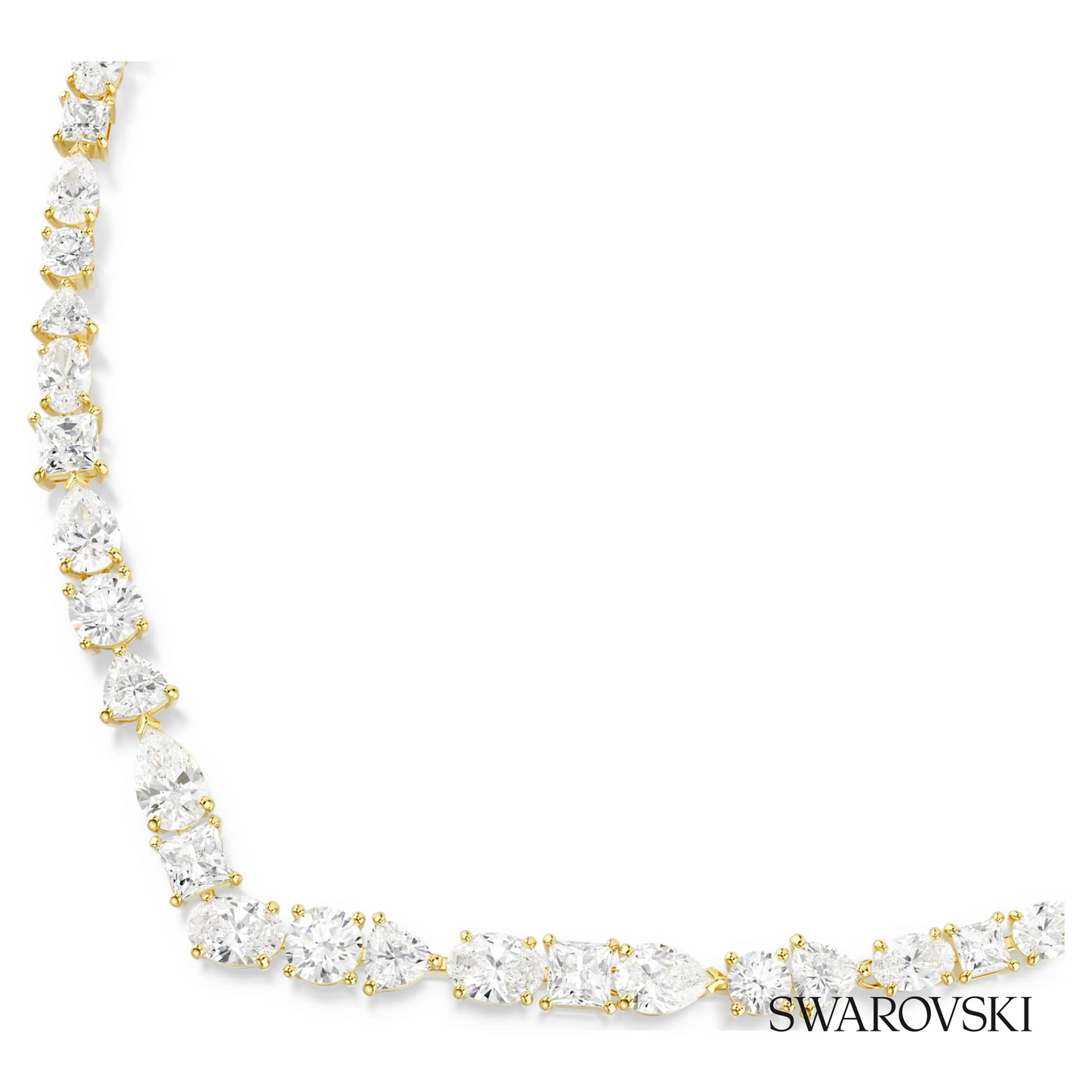 Swarovski Mesmera necklace, Mixed cuts, White, 18K gold – item 5743826 image 2