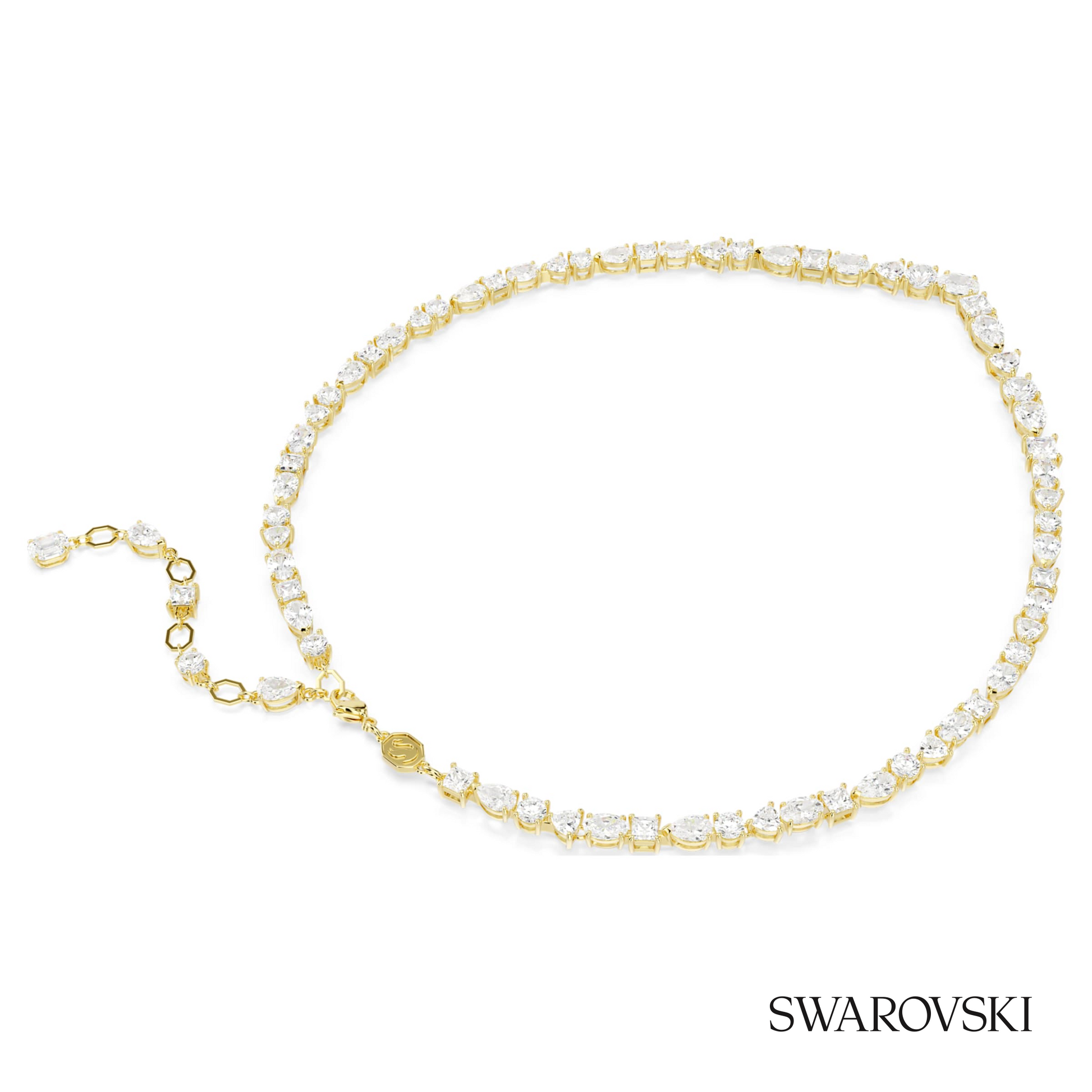 Swarovski Mesmera necklace, Mixed cuts, White, 18K gold – item 5743826 image 4