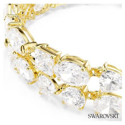 Swarovski Mesmera bracelet, Mixed cuts, White, 18K gold – item 5743827 image 2