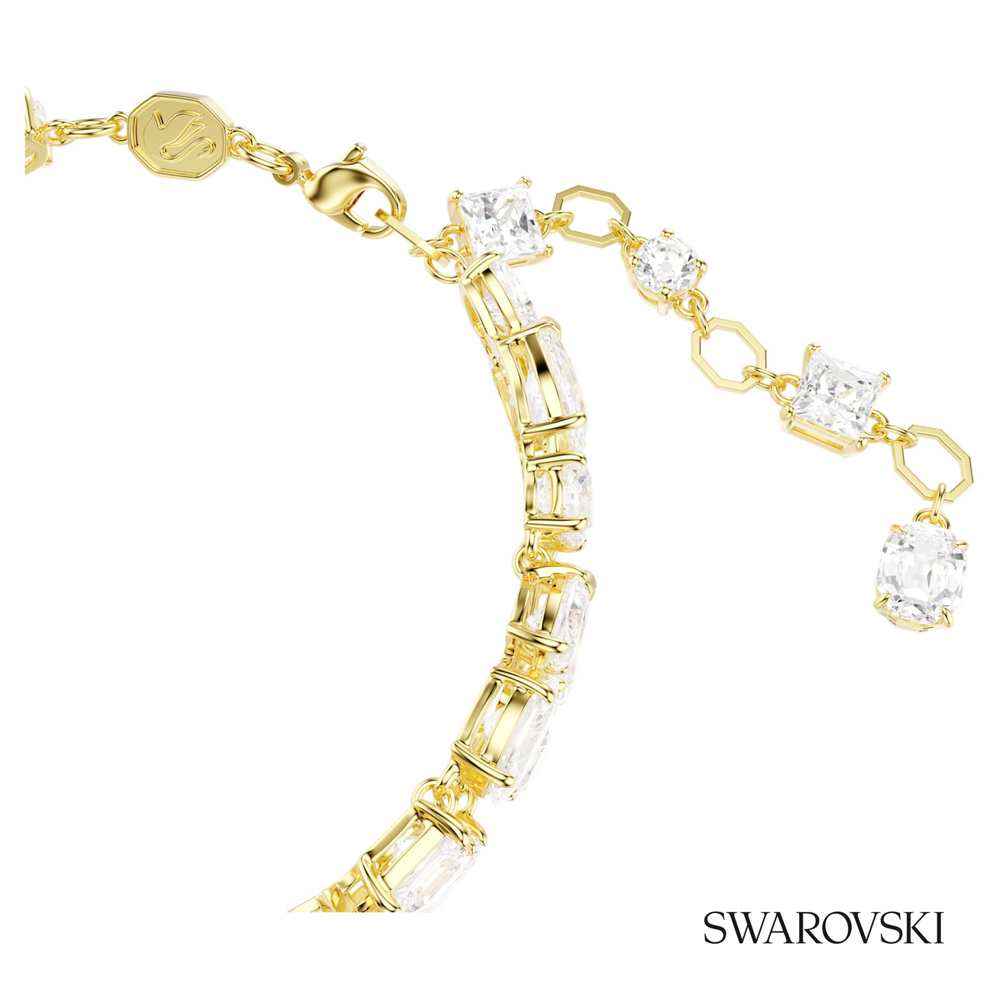 Swarovski Mesmera bracelet, Mixed cuts, White, 18K gold – item 5743827 image 3