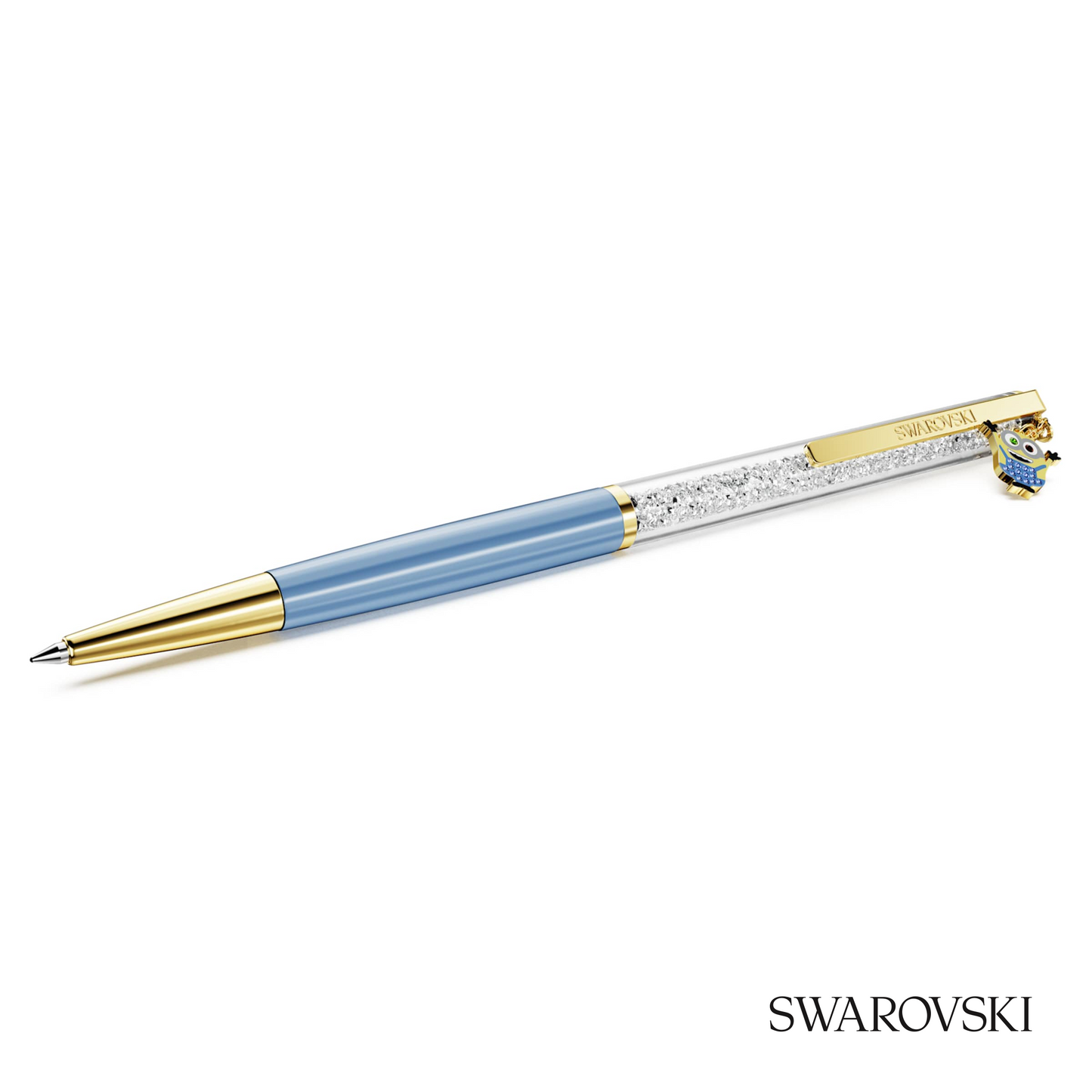 Swarovski Crystalline Ballpoint Pen, Minions, Crystals / Gold Tone Plated / Lacquered