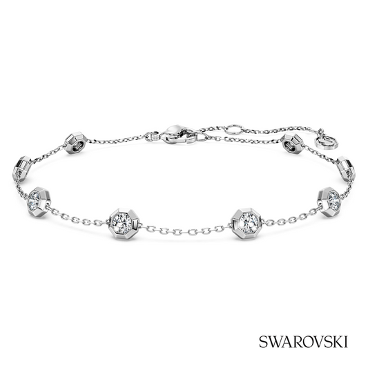 Octagon bracelet, Lab-grown diamonds 0.8 ct tw, Round shape, Sterling silver – item 5744540