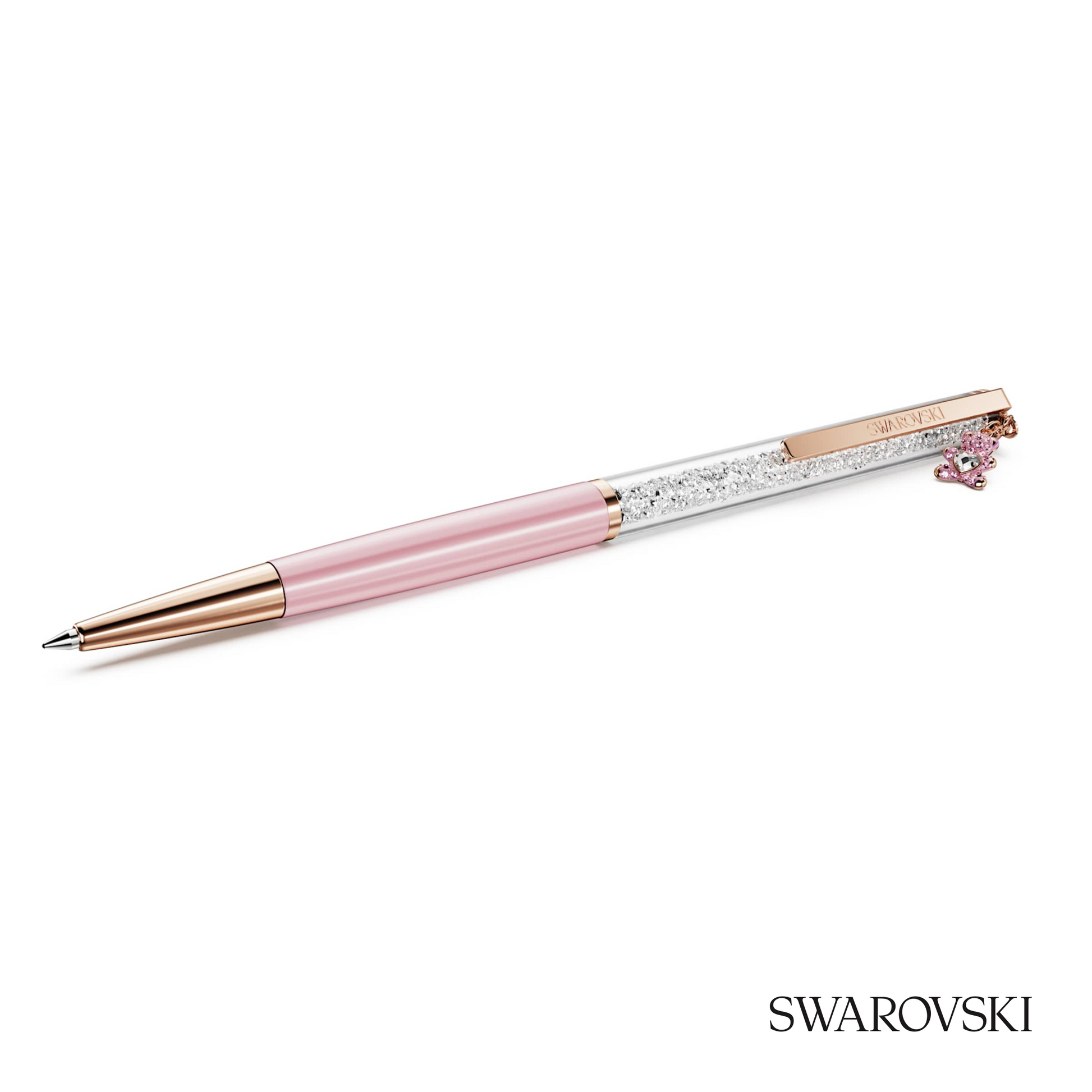 Swarovski Crystalline Ballpoint Pen, Teddy, Crystals / Gold Tone Plated / Rose Gold Tone Plated / Lacquered