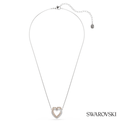 Hyperbola necklace, Round cut, Heart, White, Mixed metal finish – item 5746040 – view 2