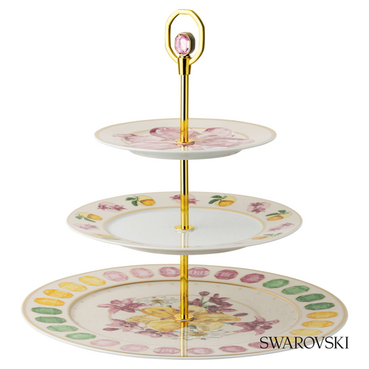 Swarovski Idyllia etagere, Crystal print motif – item 5746207