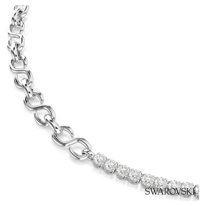Swarovski Matrix necklace, S-shape, Round cut, White – item 5747732 image 2