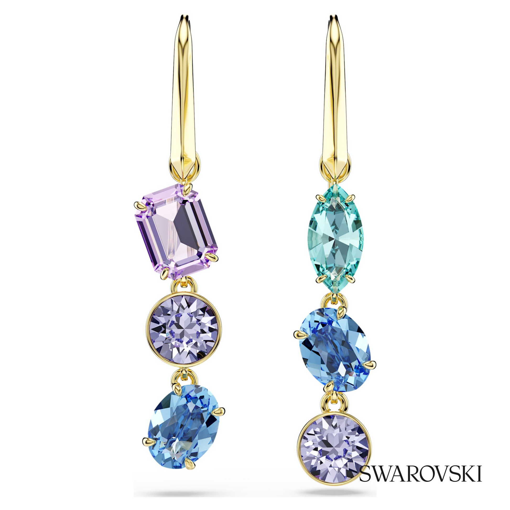Swarovski Gema drop earrings, Asymmetrical design – item 5747917 image 2