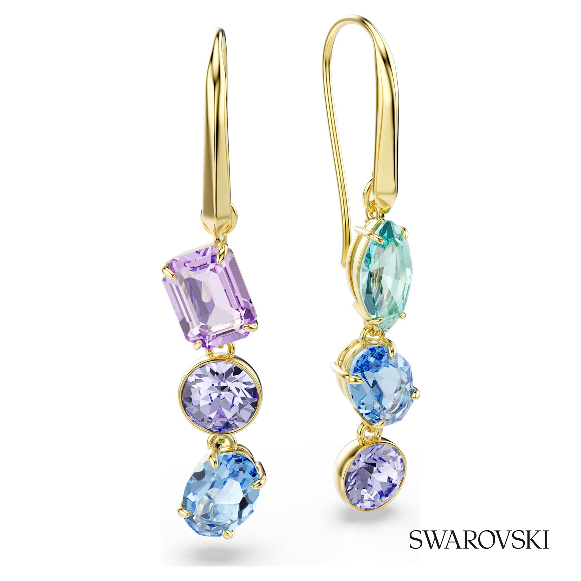 Swarovski Gema drop earrings, Asymmetrical design – item 5747917 image 3