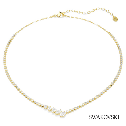 Swarovski Mesmera necklace, Mixed cuts, White, 18K gold – item 5747931
