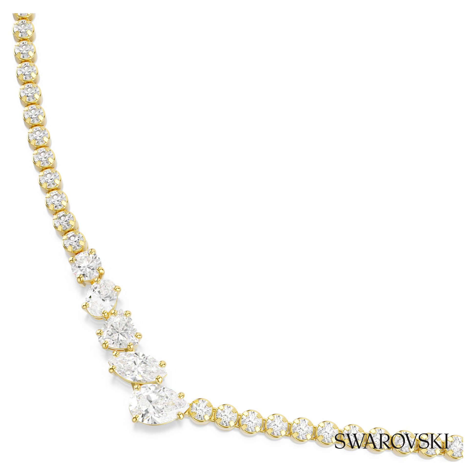Swarovski Mesmera necklace, Mixed cuts, White, 18K gold – item 5747931 image 2