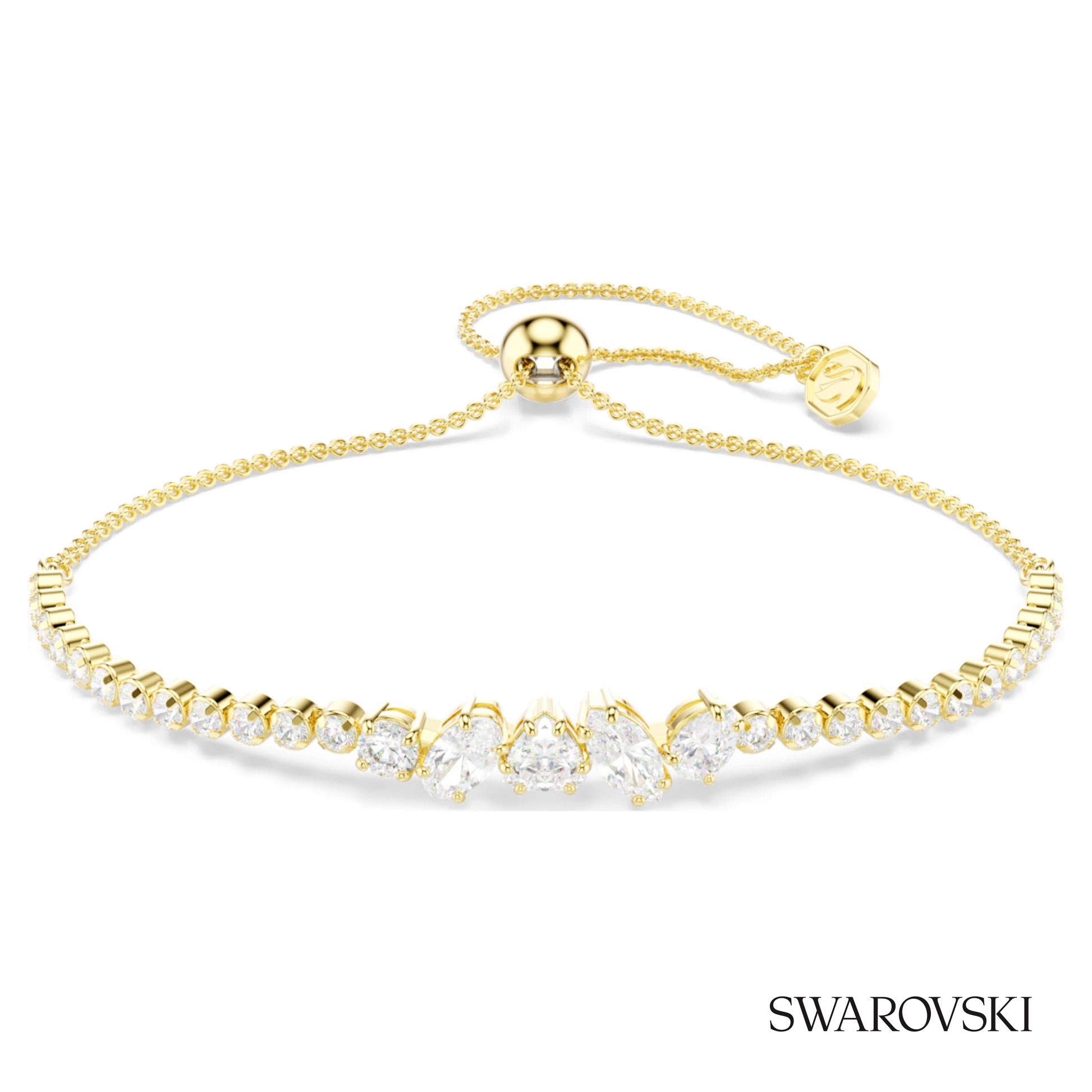 Swarovski Mesmera bracelet, Mixed cuts, White, 18K gold – item 5747939 image 5