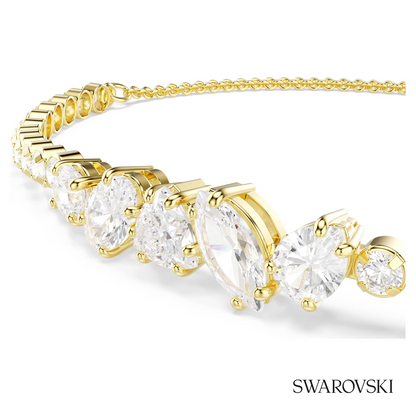Swarovski Mesmera bracelet, Mixed cuts, White, 18K gold – item 5747939 image 2