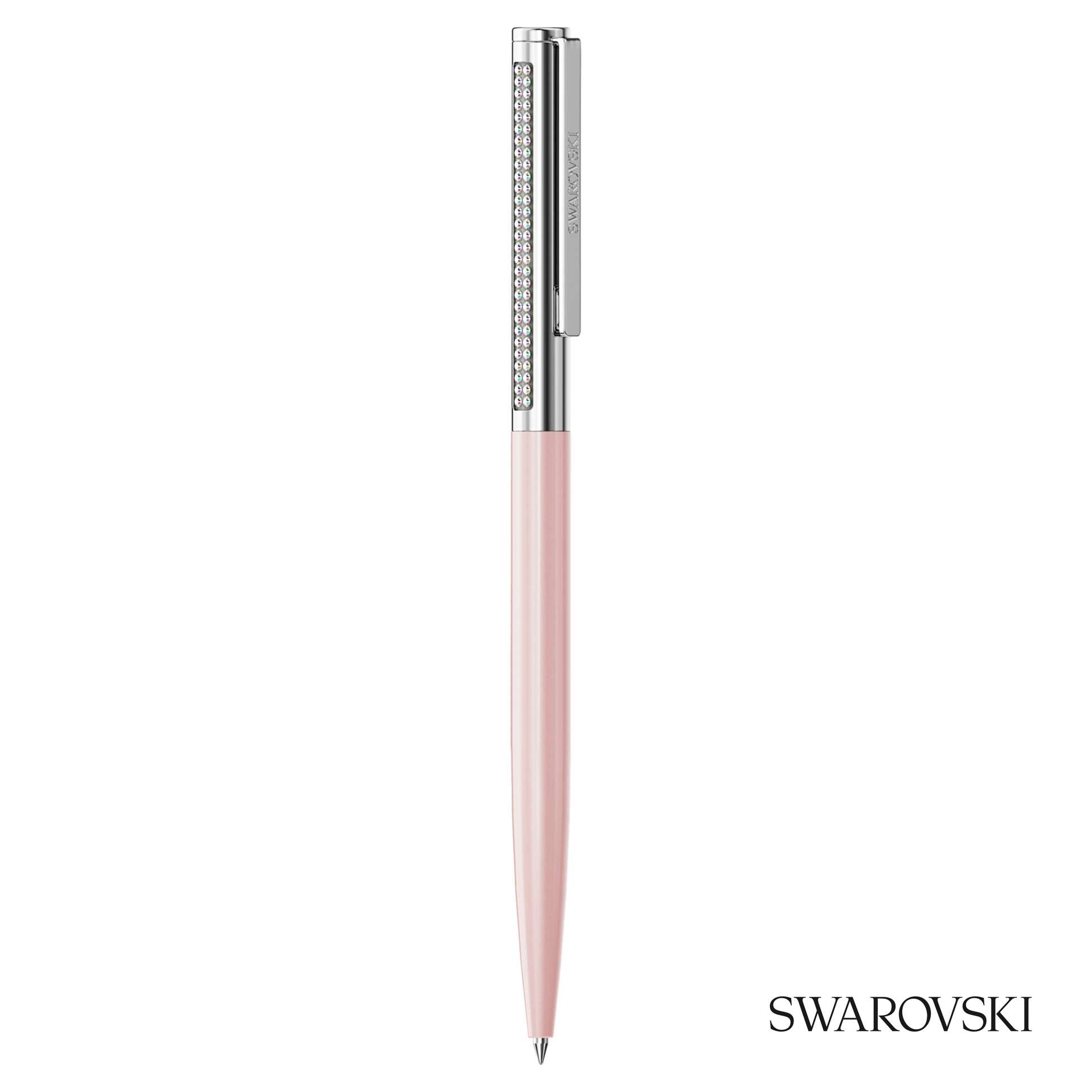 Swarovski Matrix Tennis Ballpoint Pen, Pink Lacquered, Crystals / Chrome Plated / Lacquered