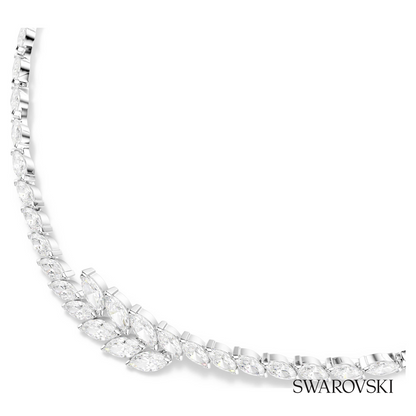 Swarovski Mesmera necklace, Marquise cut, White, Rhodium – item 5748004 image 2