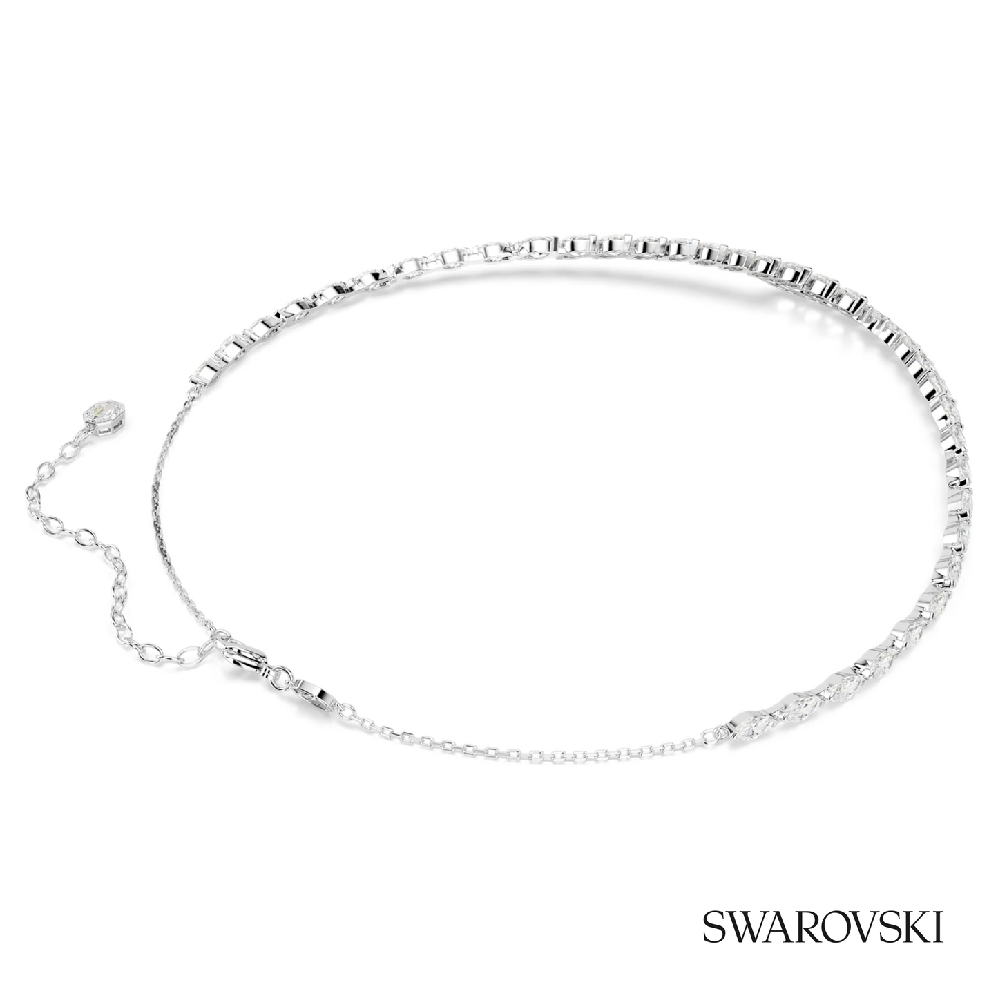 Swarovski Mesmera necklace, Marquise cut, White, Rhodium – item 5748004 image 4