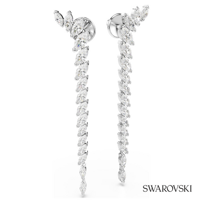 Swarovski Mesmera earrings, Marquise cut, White, Rhodium – item 5748006 image 3