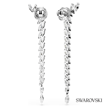 Swarovski Mesmera earrings, Marquise cut, White, Rhodium – item 5748006 image 4