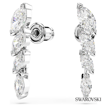 Swarovski Mesmera earrings, Marquise cut, White, Rhodium – item 5748007 image 5