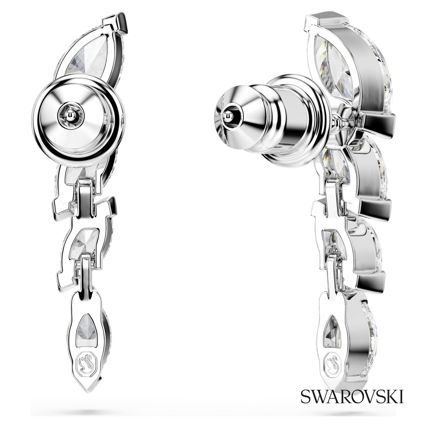 Swarovski Mesmera earrings, Marquise cut, White, Rhodium – item 5748007 image 4