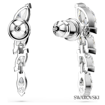 Swarovski Mesmera earrings, Marquise cut, White, Rhodium – item 5748007 image 4