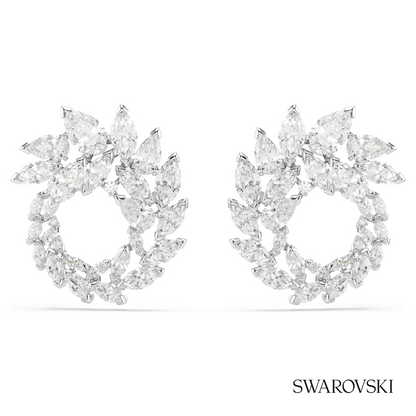 Swarovski Mesmera hoop earrings, Marquise cut, White – item 5748008