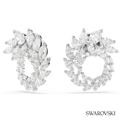 Swarovski Mesmera hoop earrings, Marquise cut, White – item 5748008 image 2