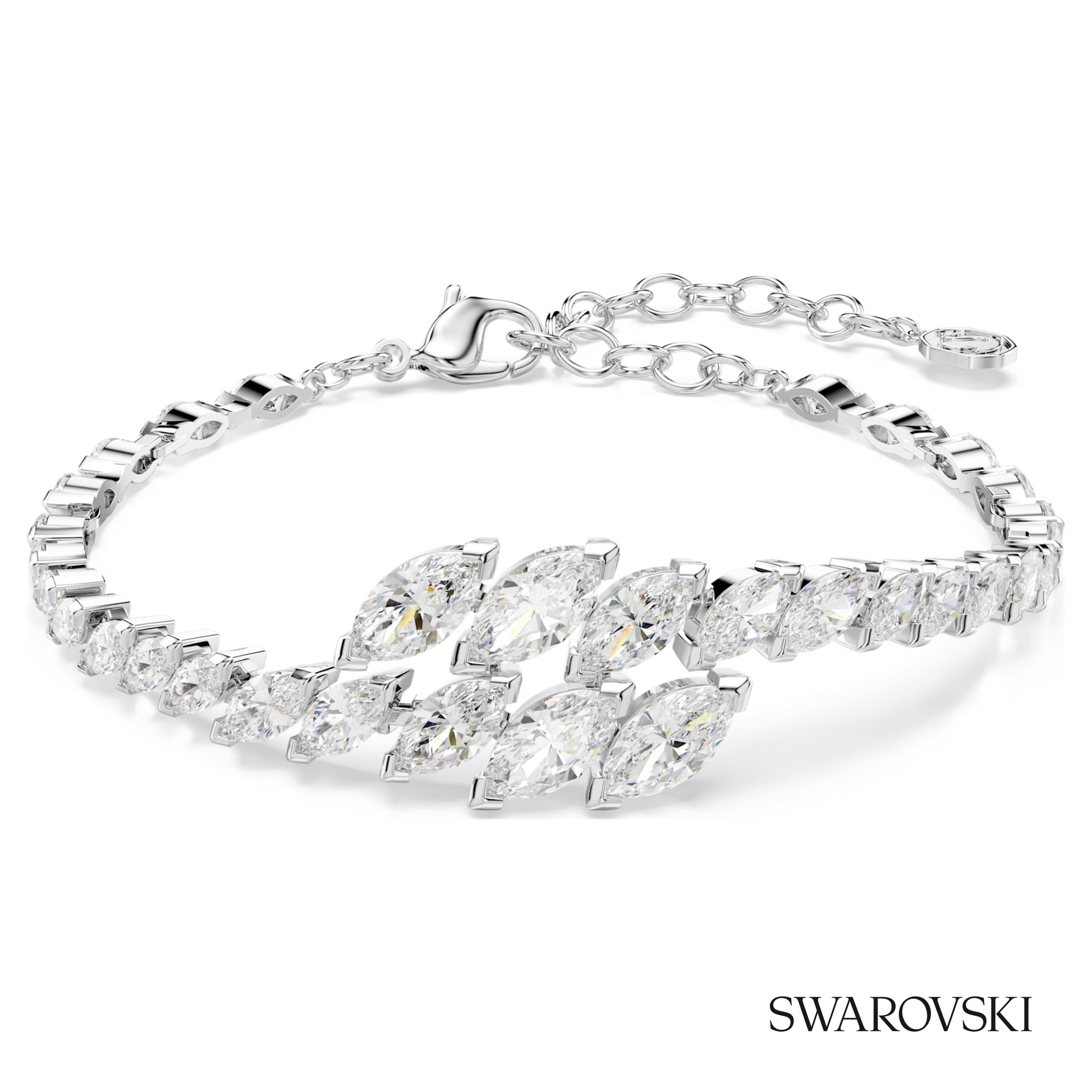 Swarovski Mesmera bracelet, Marquise cut, White, Rhodium – item 5748014