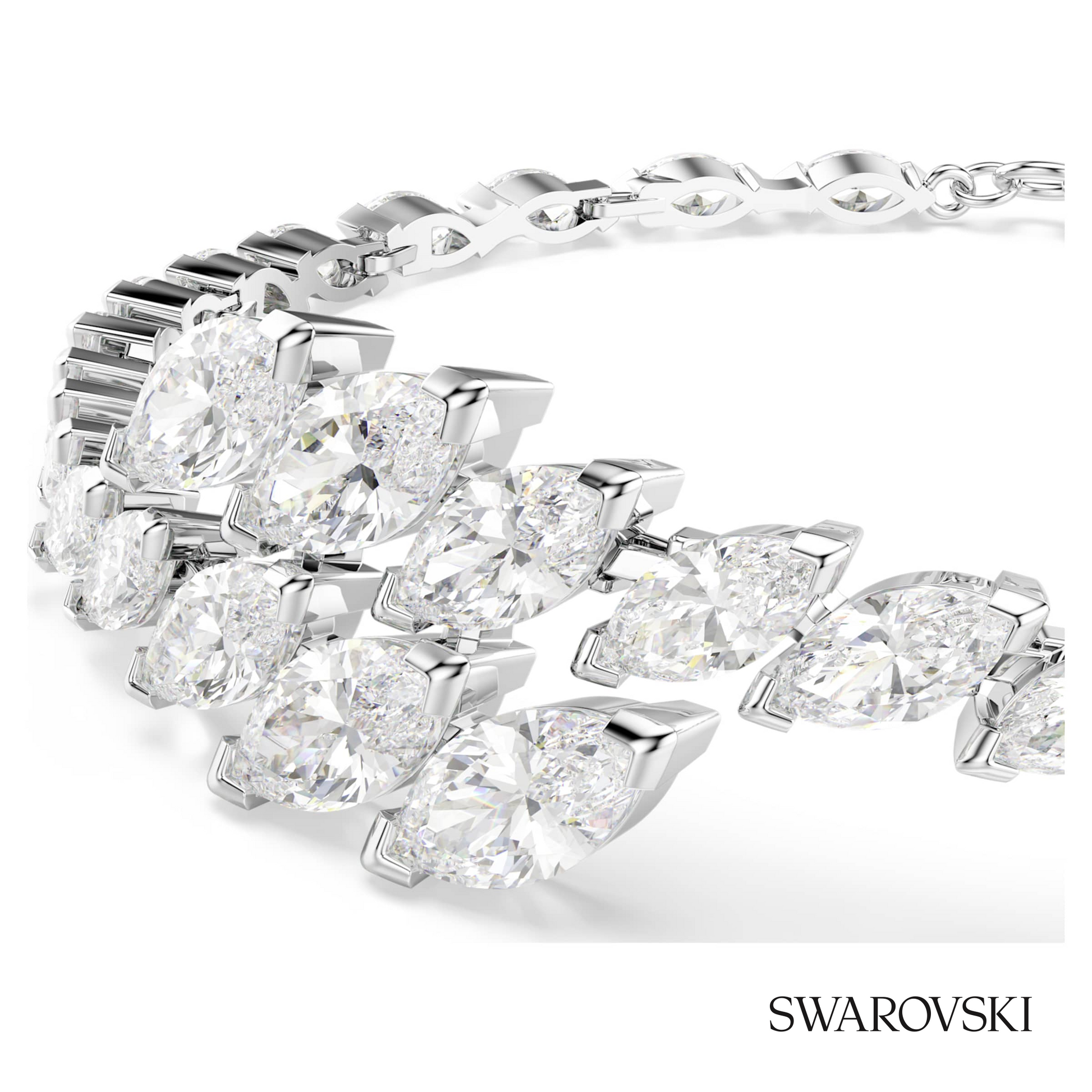 Swarovski Mesmera bracelet, Marquise cut, White, Rhodium – item 5748014 image 2