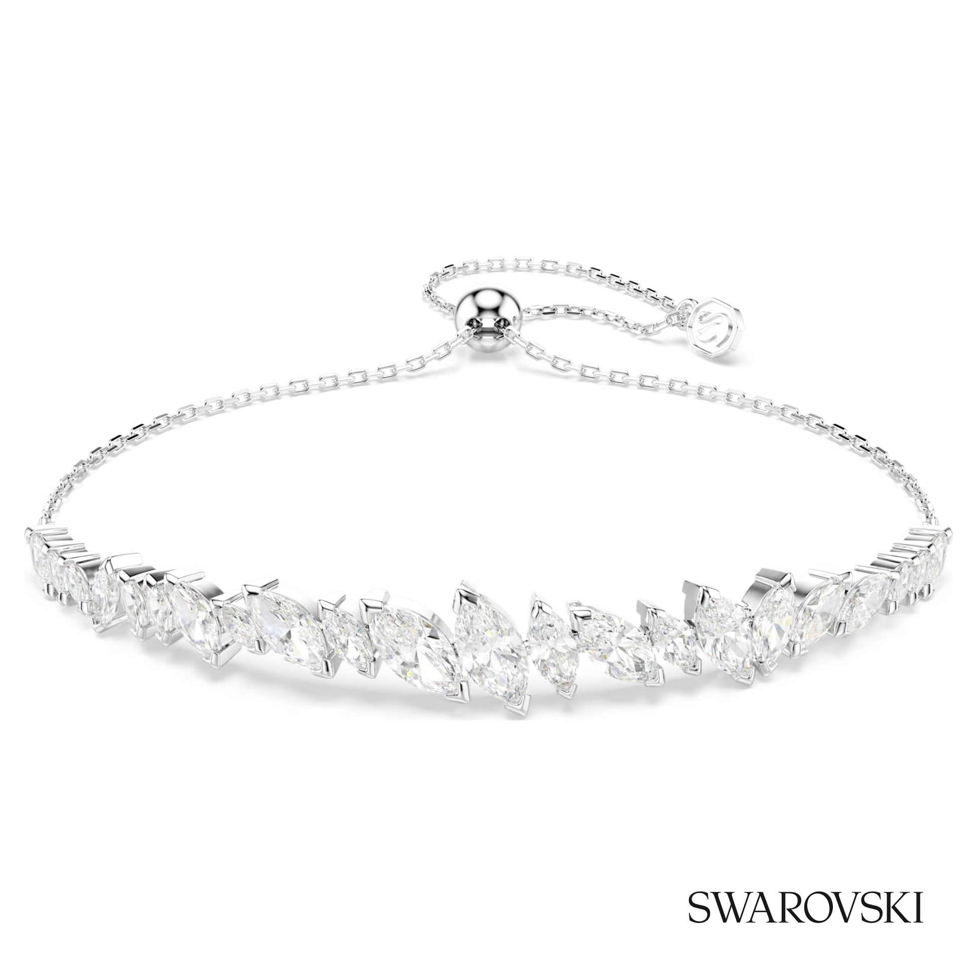 Swarovski Mesmera bracelet, Marquise cut, White, Rhodium – item 5748650