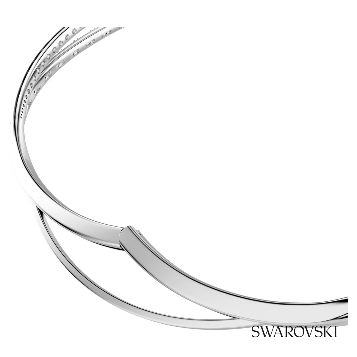 Vienna necklace, Mixed cuts, White, Rhodium plated – item 5749067 – view 3