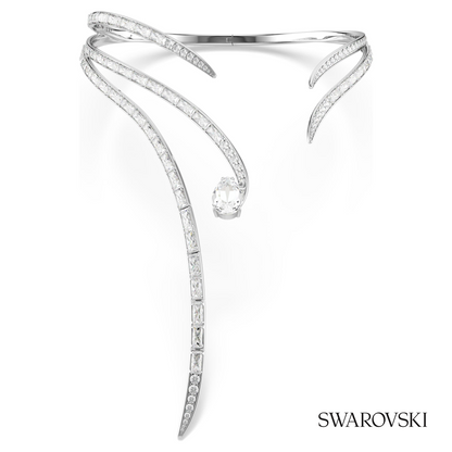 Vienna necklace, Mixed cuts, White, Rhodium plated – item 5749067