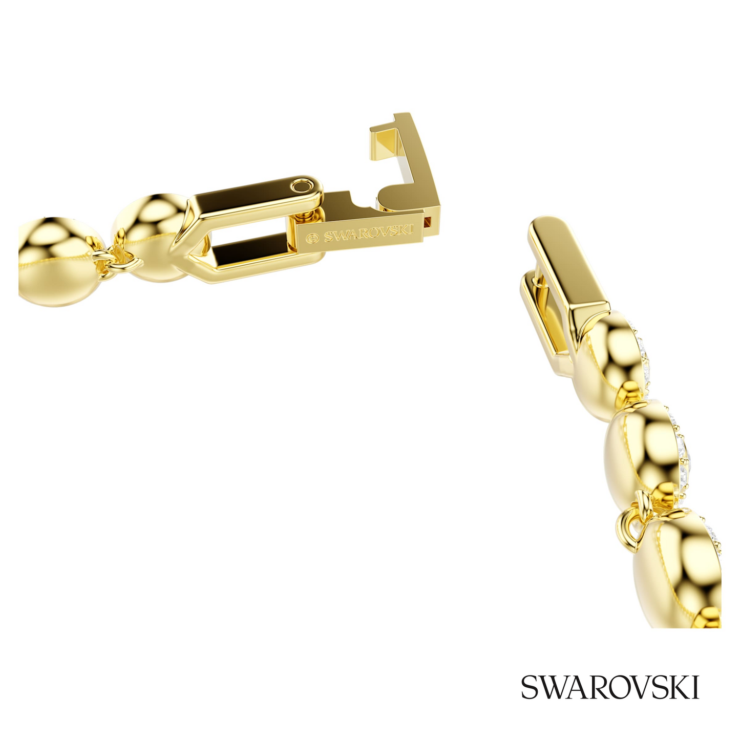 Swarovski Una Angelic bracelet, Round cut, White, 18K gold – item 5749386 image 3