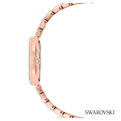 Dextera octagon watch, Swiss Made, Metal bracelet, Rose gold tone