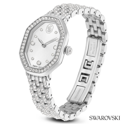 Dextera octagon watch, Swiss Made, Metal bracelet