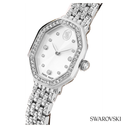 Dextera octagon watch, Swiss Made, Metal bracelet