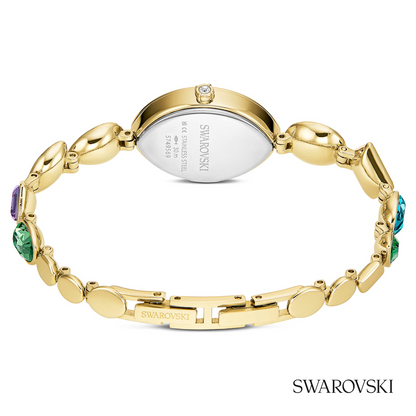 Gema watch, Crystal bracelet, Gold tone