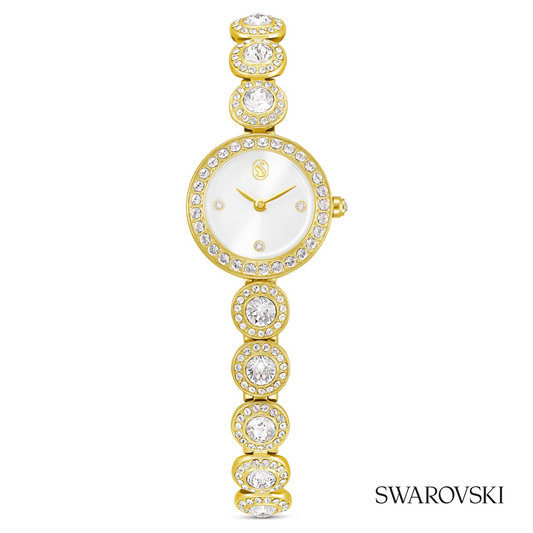 Una Angelic watch, Crystal bracelet, Gold tone