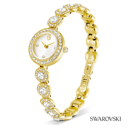 Una Angelic watch, Crystal bracelet, Gold tone