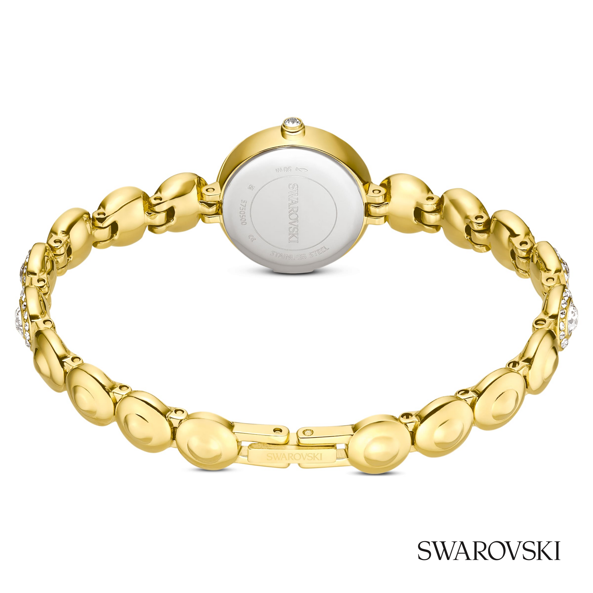 Una Angelic watch, Crystal bracelet, Gold tone