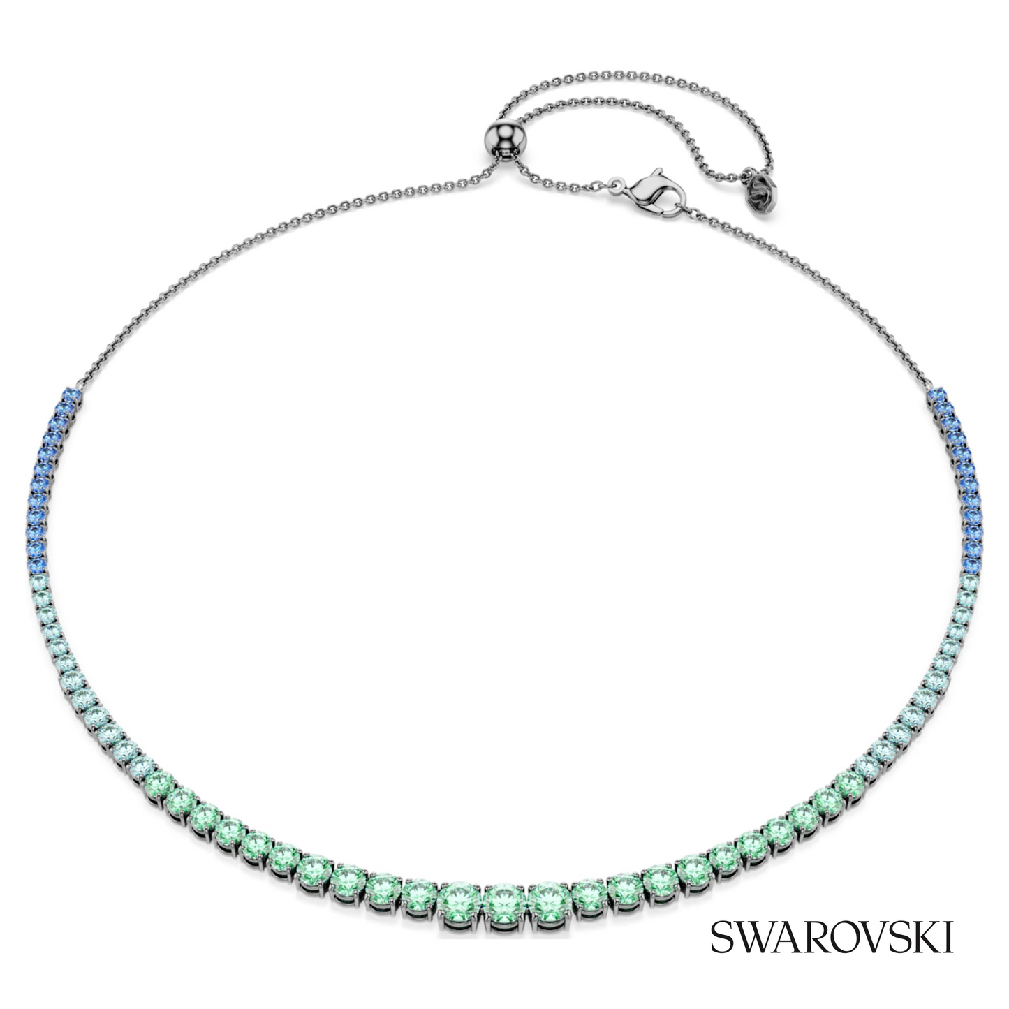 Swarovski Matrix necklace, Gradient of round cuts – item 5751192 image 5