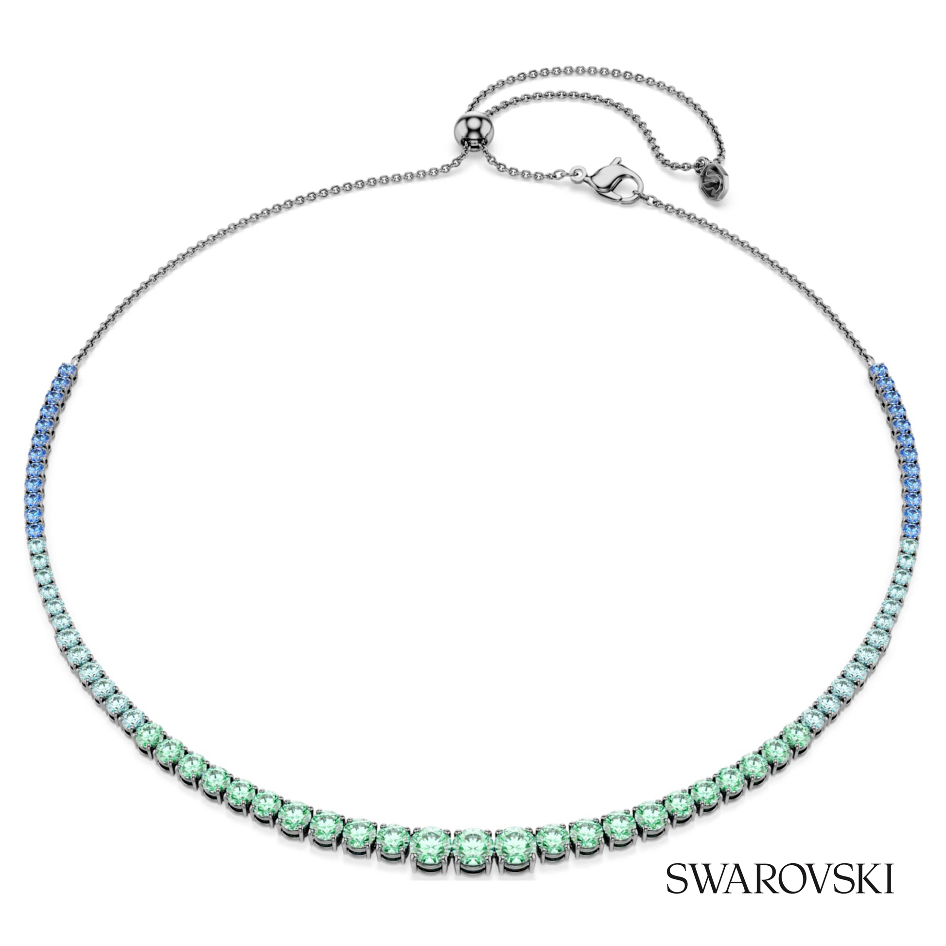 Swarovski Matrix necklace, Gradient of round cuts – item 5751192 image 5